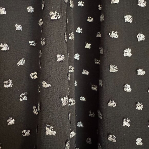 GAP - Metallic Clip-Dot Blouse - L - Black with silver - Picture 5 of 8
